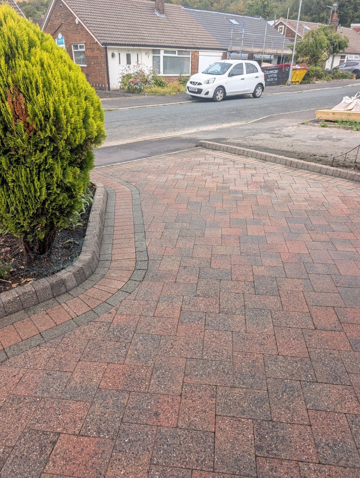 Job 1 full driveway after cleaning