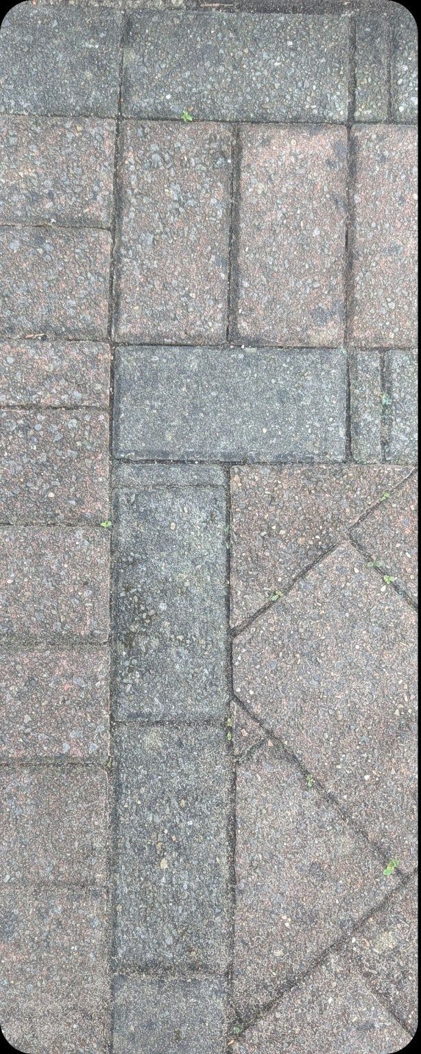 Paving before exterior cleaning