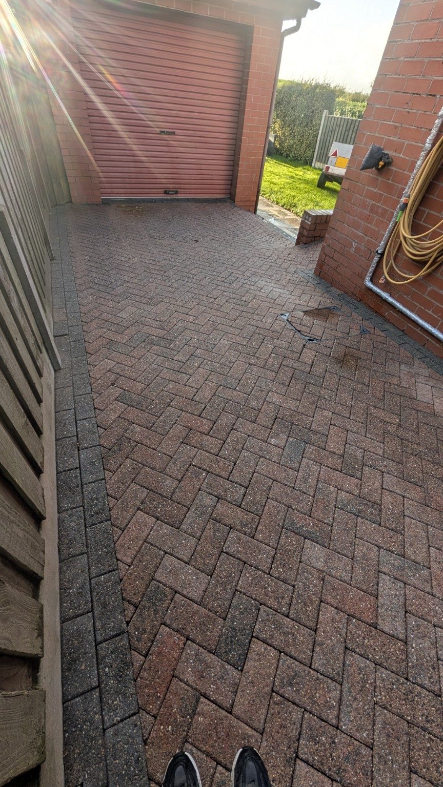 Garage area after cleaning in Royton