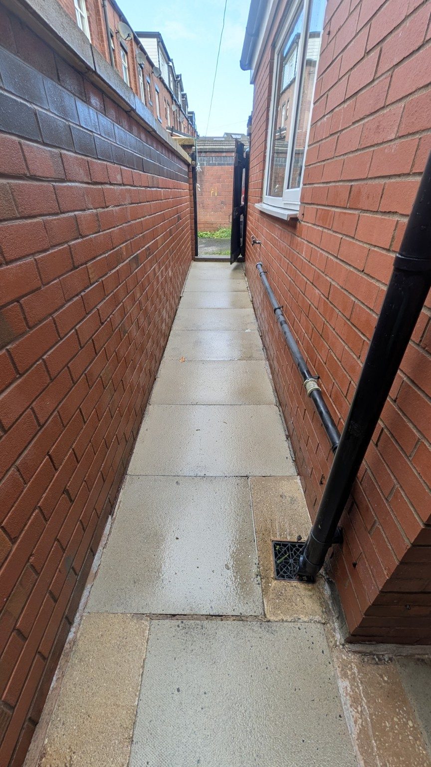 Side passage after cleaning in Chadderton